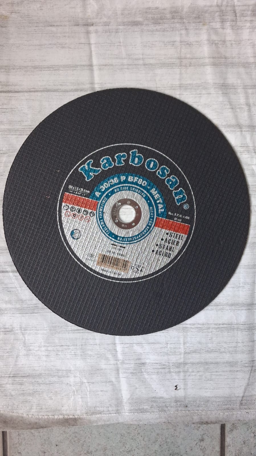 Karbosan cut off disc 350mm